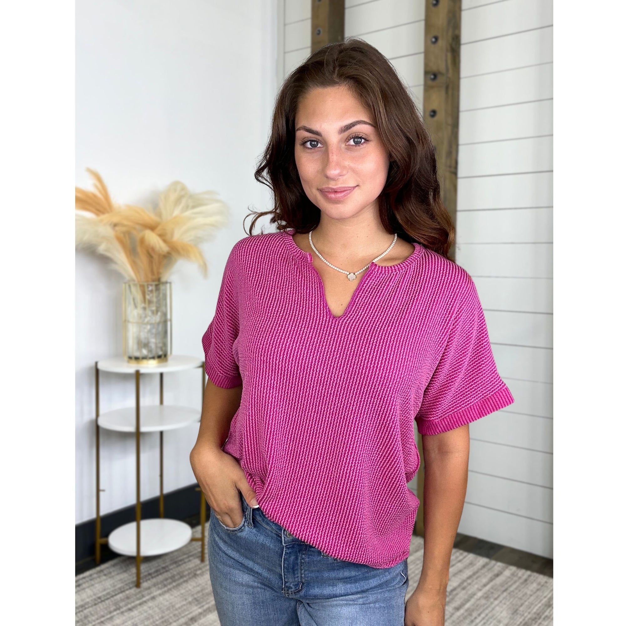 Between Us Ribbed Top