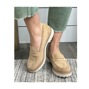 Callie Suede Penny Loafer