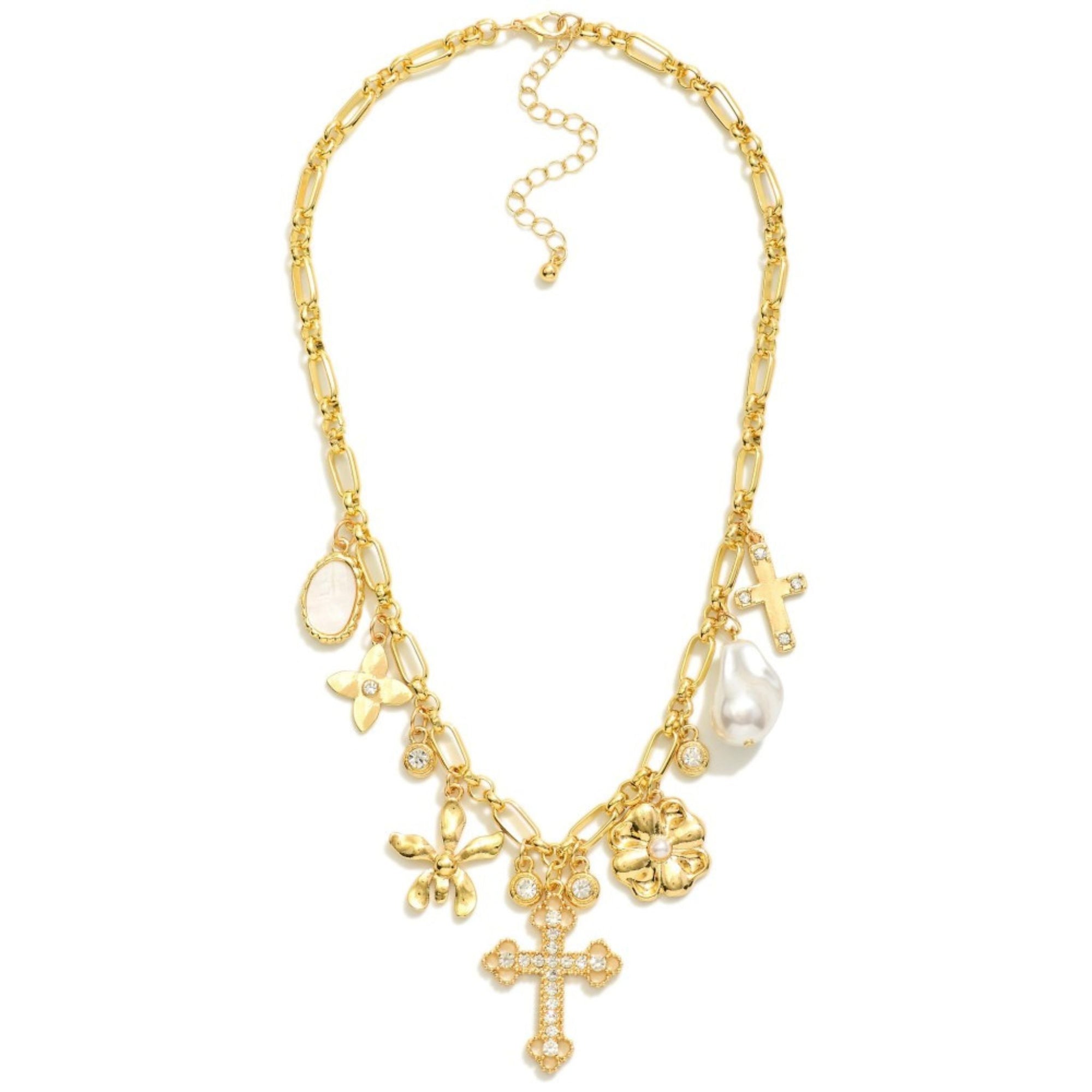 Bloom In Faith Charm Necklace