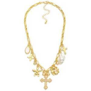 Bloom In Faith Charm Necklace
