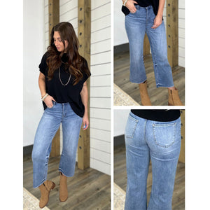 Debbie Wide Leg Crop Denim