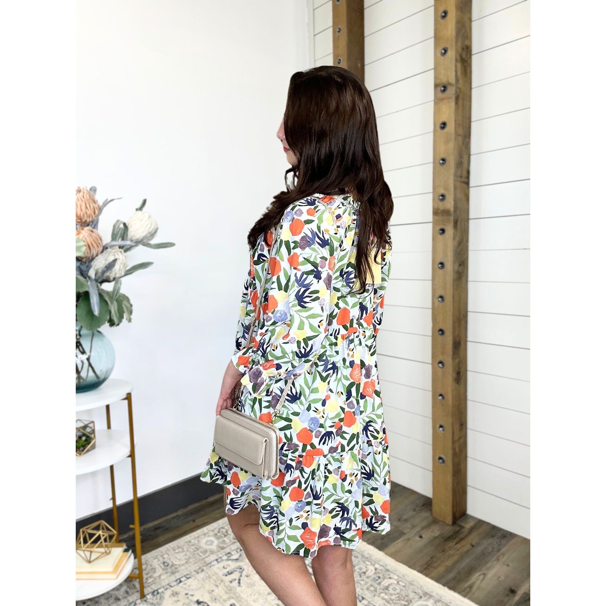 Walk With Me Floral Dress