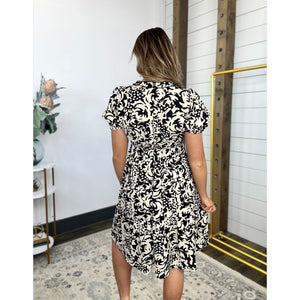 All Around Print Midi Dress