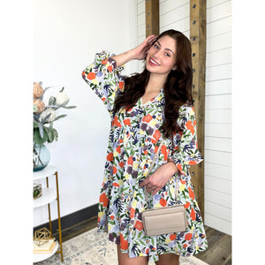 Walk With Me Floral Dress