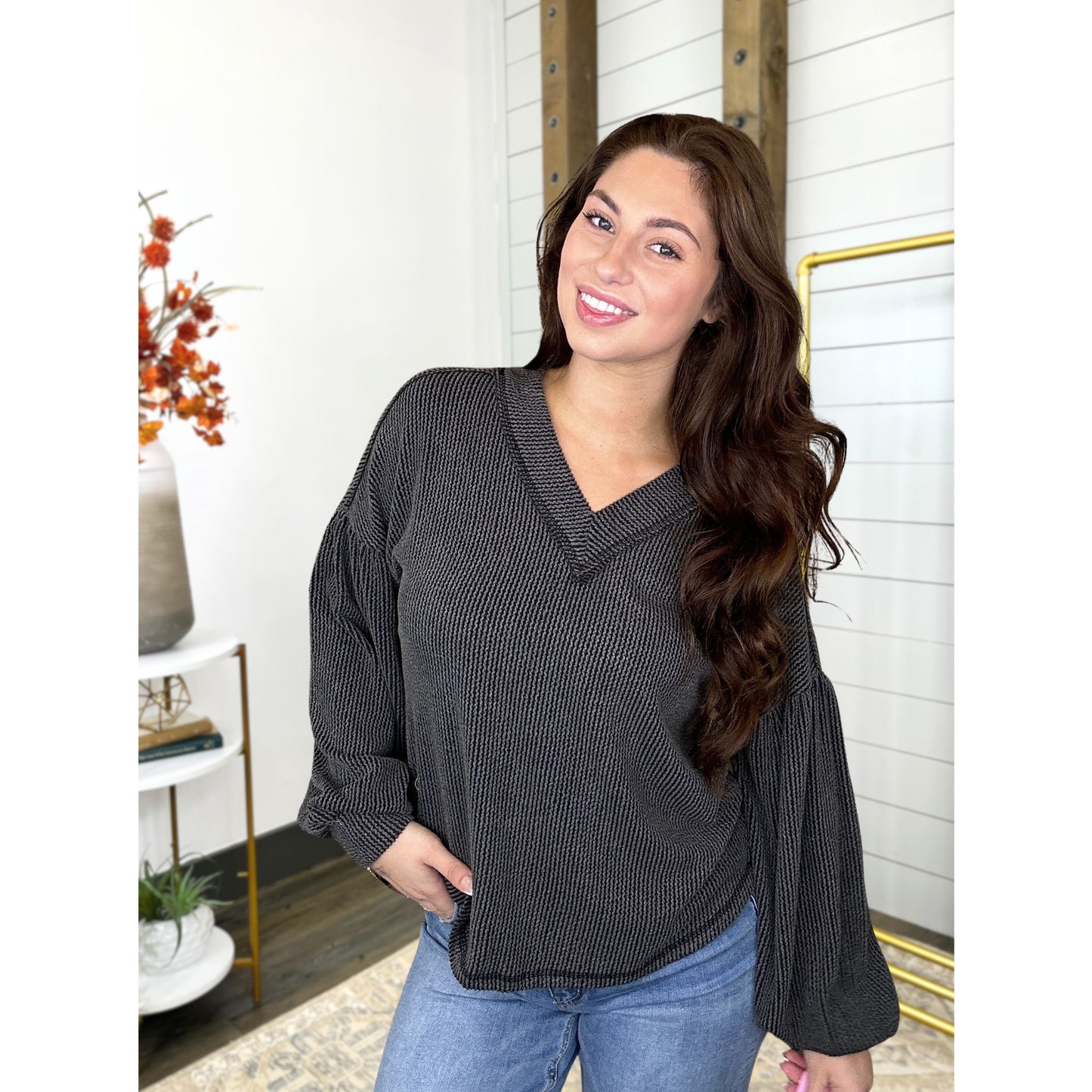 Dylan Two Tone Knit Top