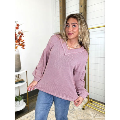 Dylan Two Tone Knit Top