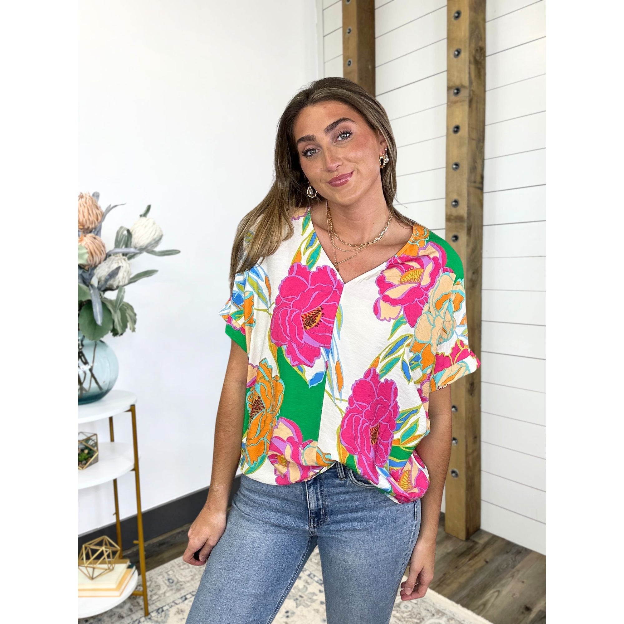 Floral Mirage Top