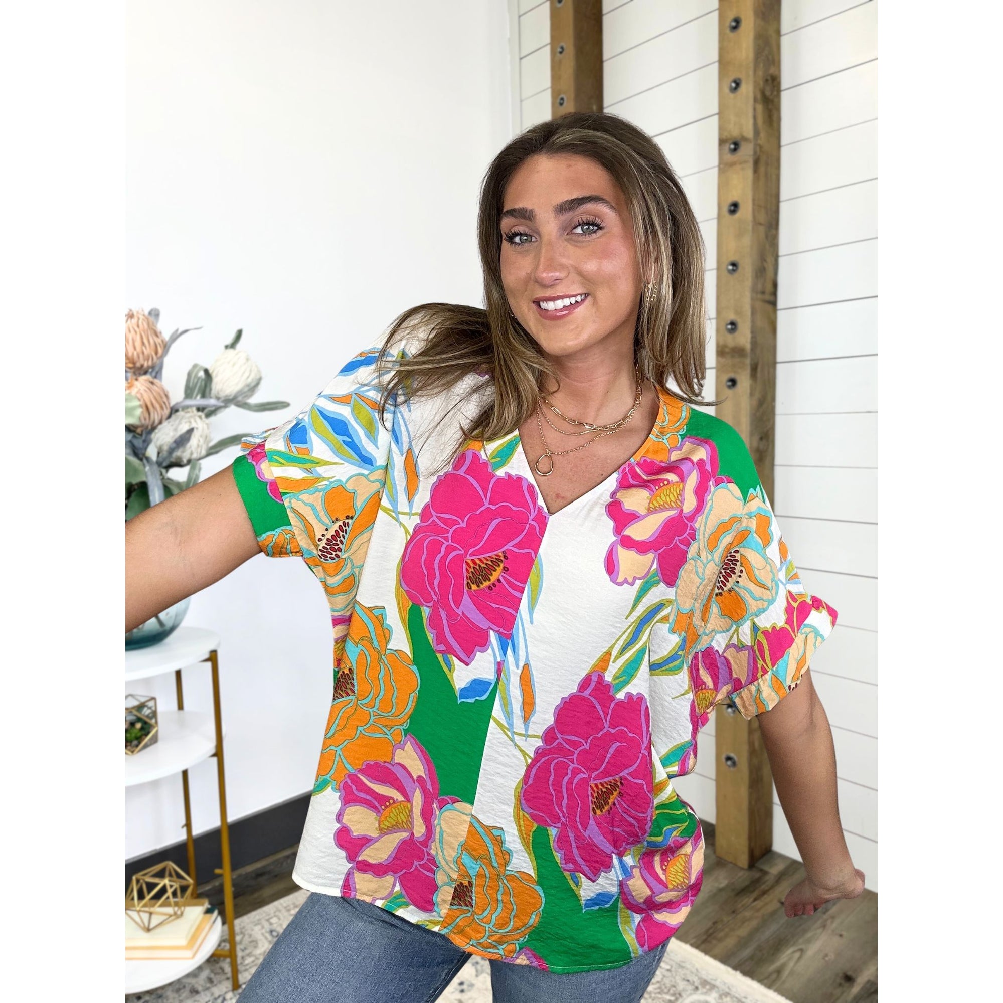 Floral Mirage Top