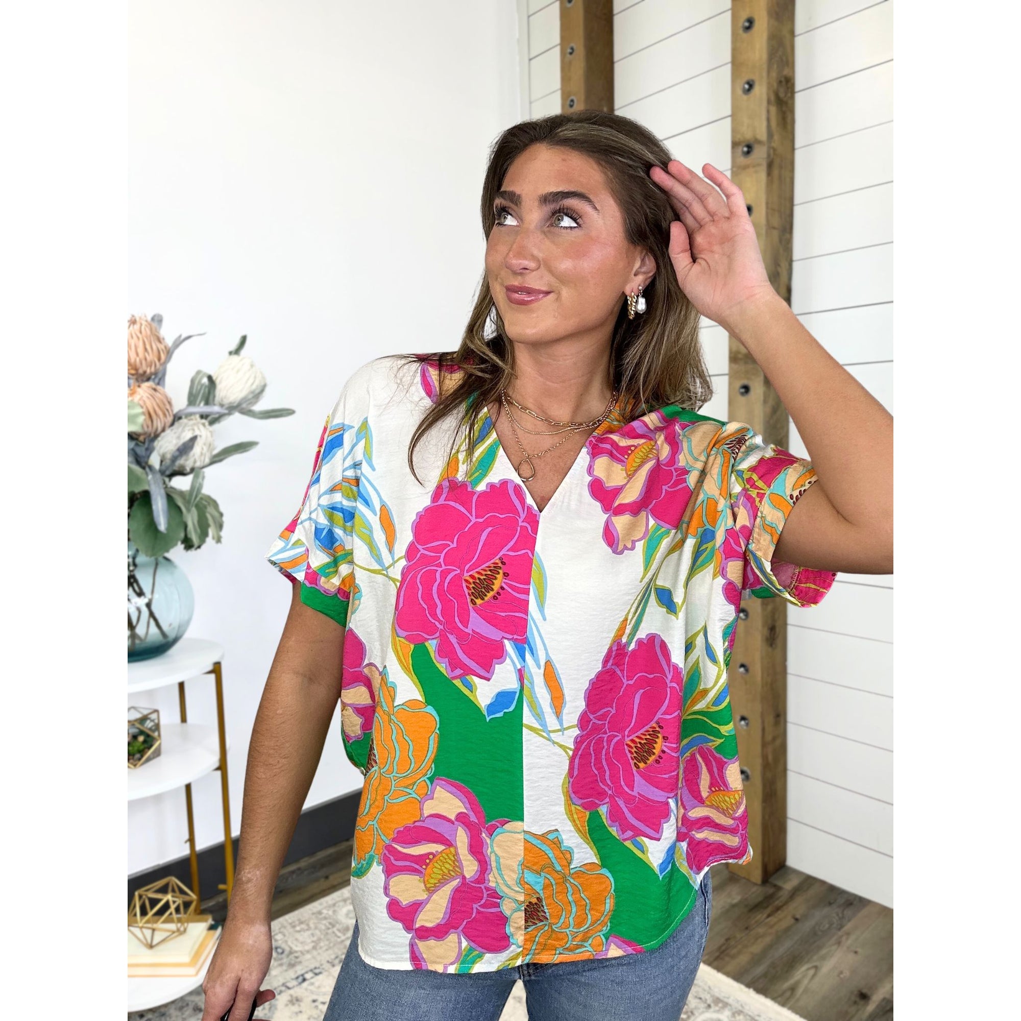 Floral Mirage Top