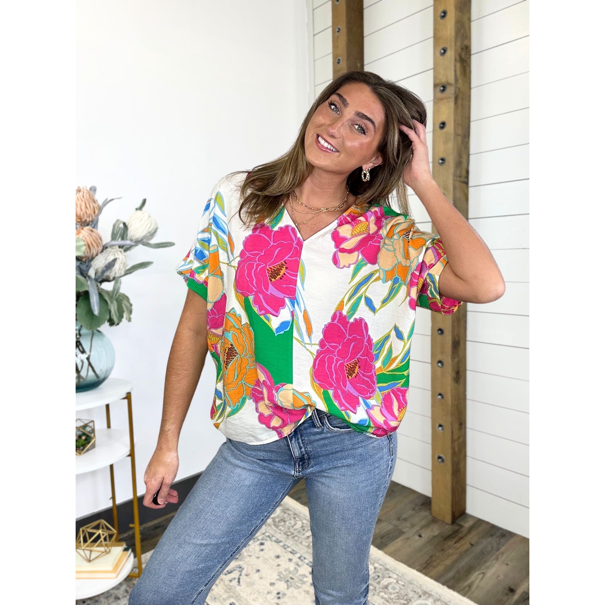 Floral Mirage Top