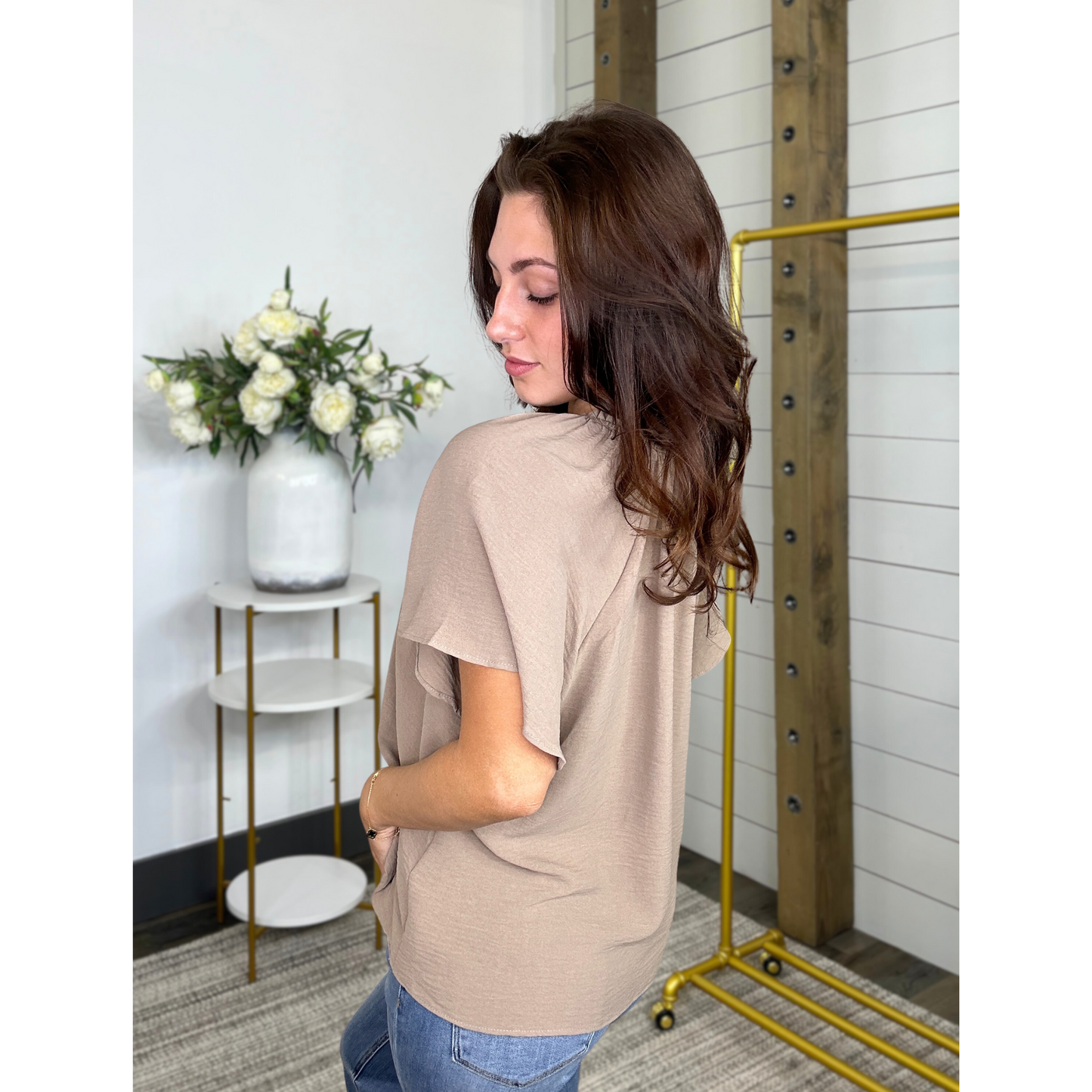 Flutter Sleeve Top