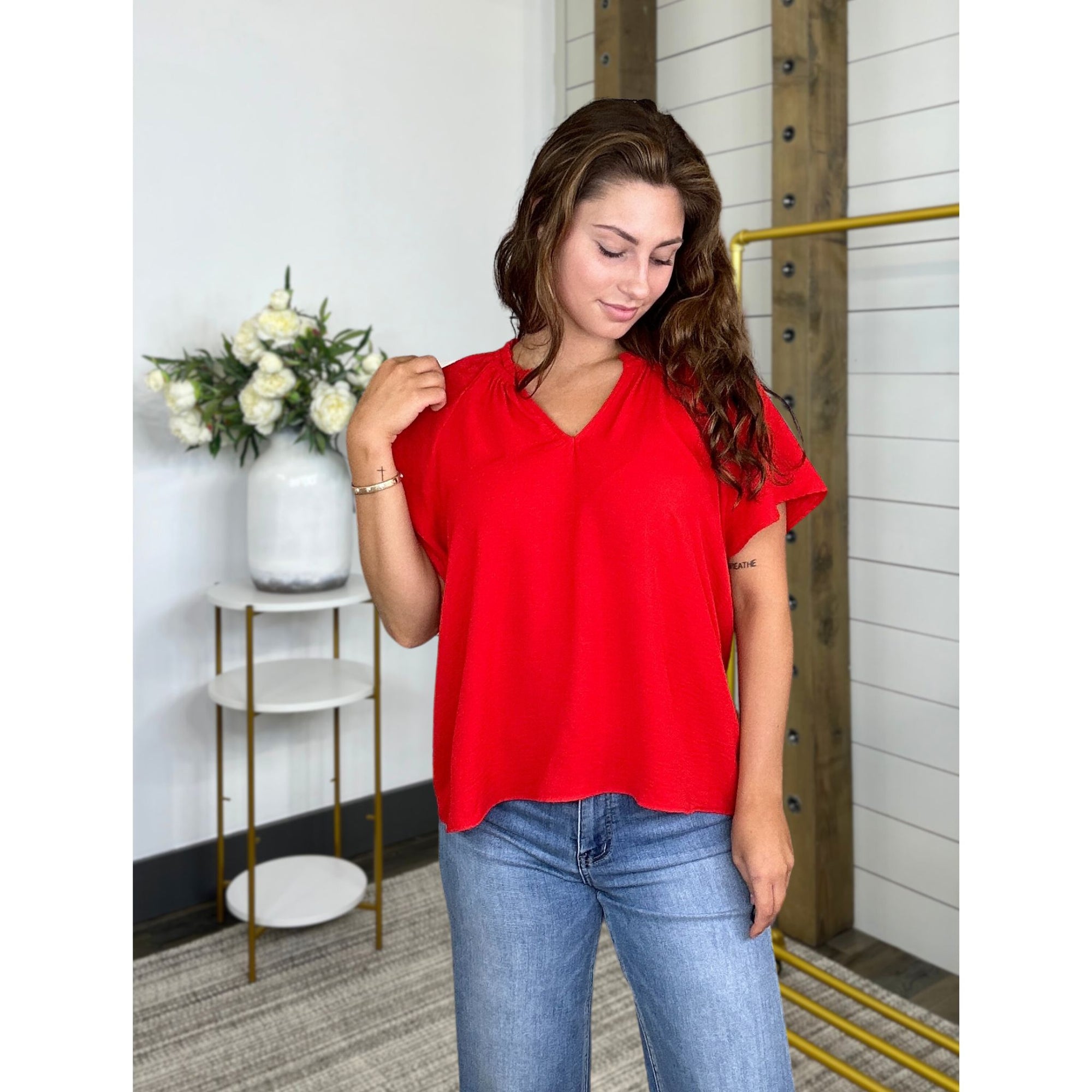 Flutter Sleeve Sienna Top