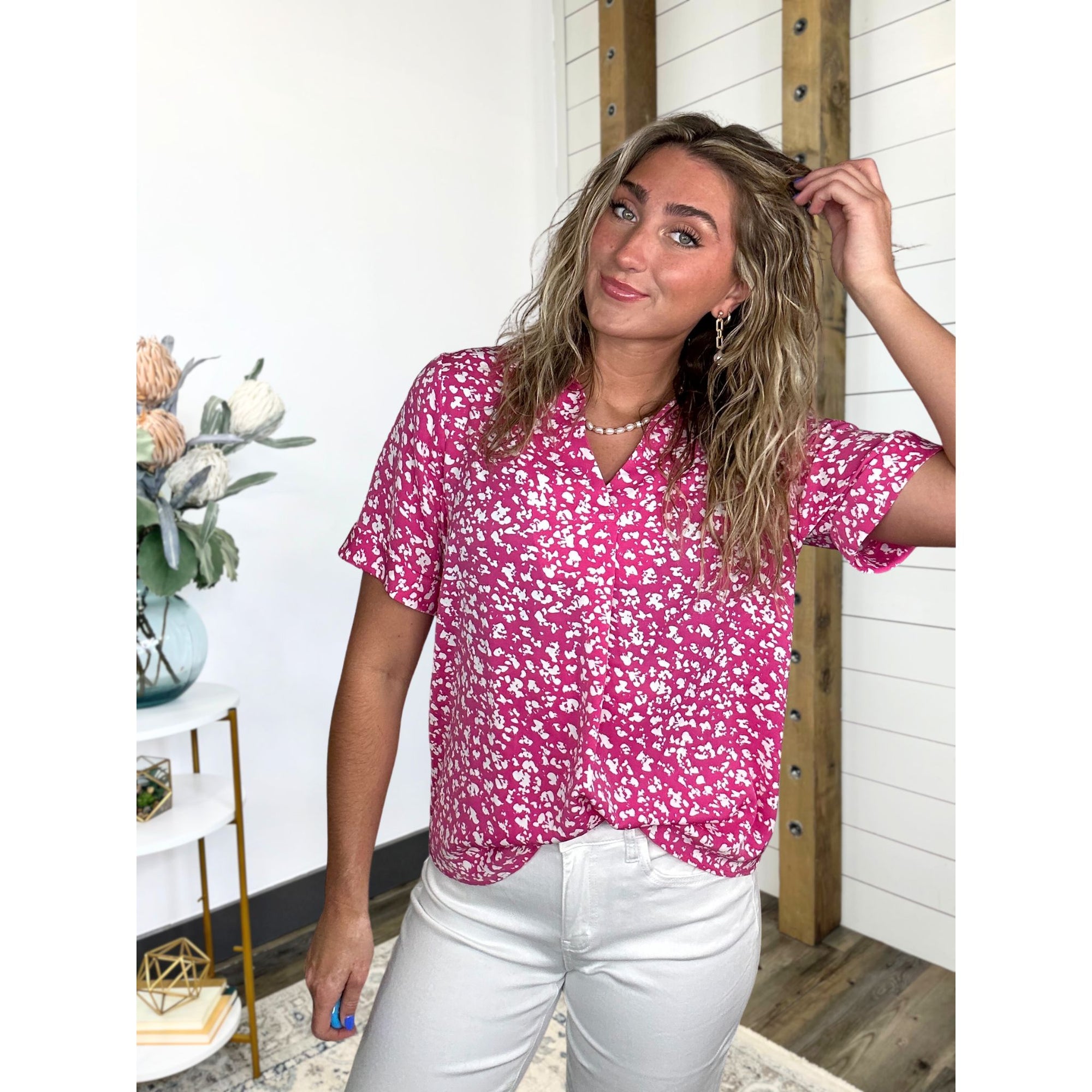 Spotted & Chic Top