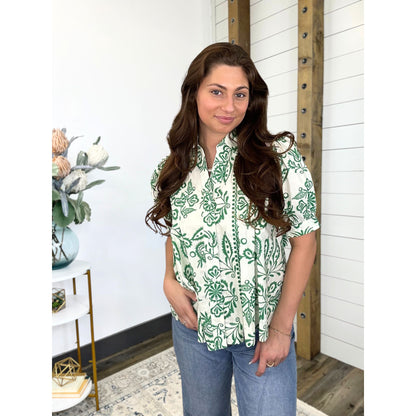 Greenlight Print Top