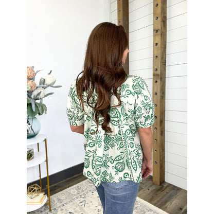 Greenlight Print Top