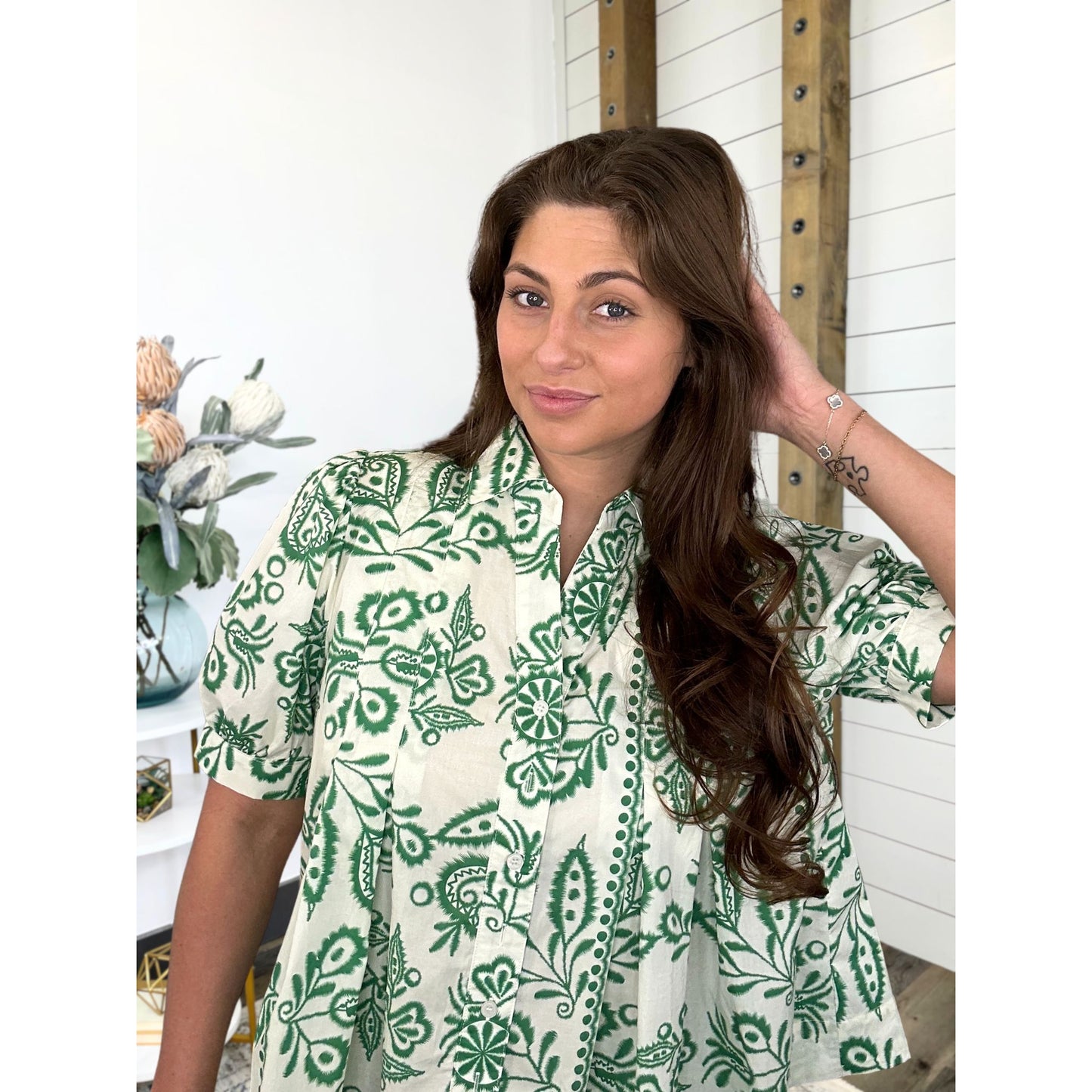 Greenlight Print Top