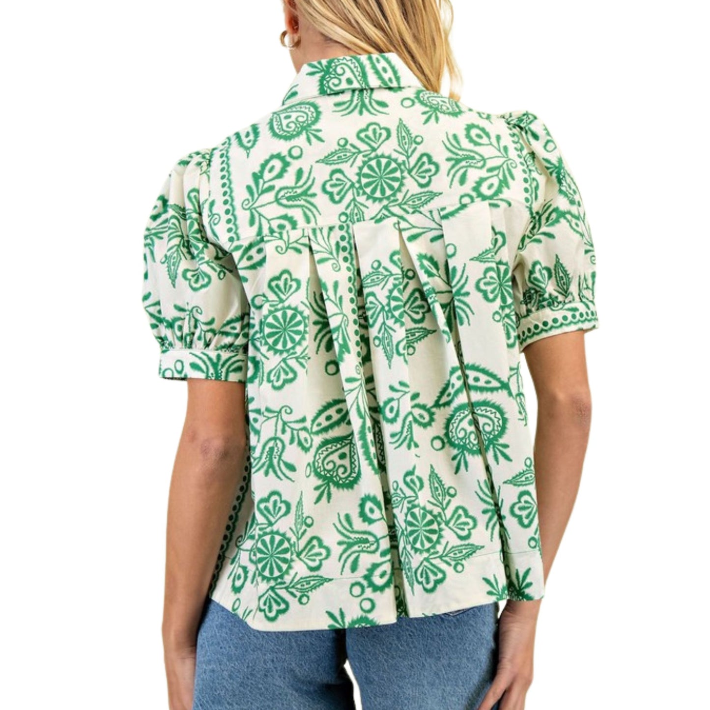 Greenlight Print Top