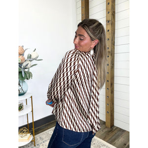 Reversible Geometric Gem Blouse