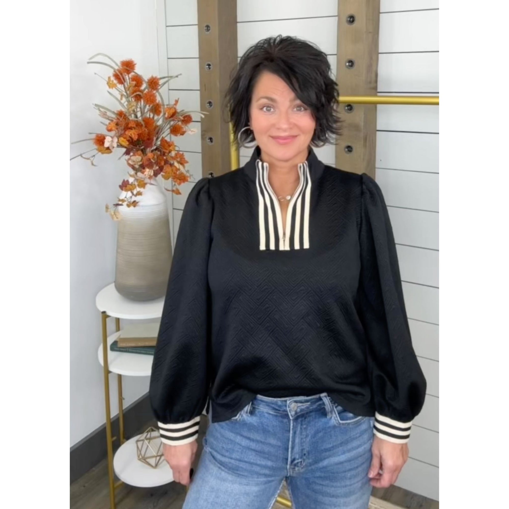 Harper Zip Top