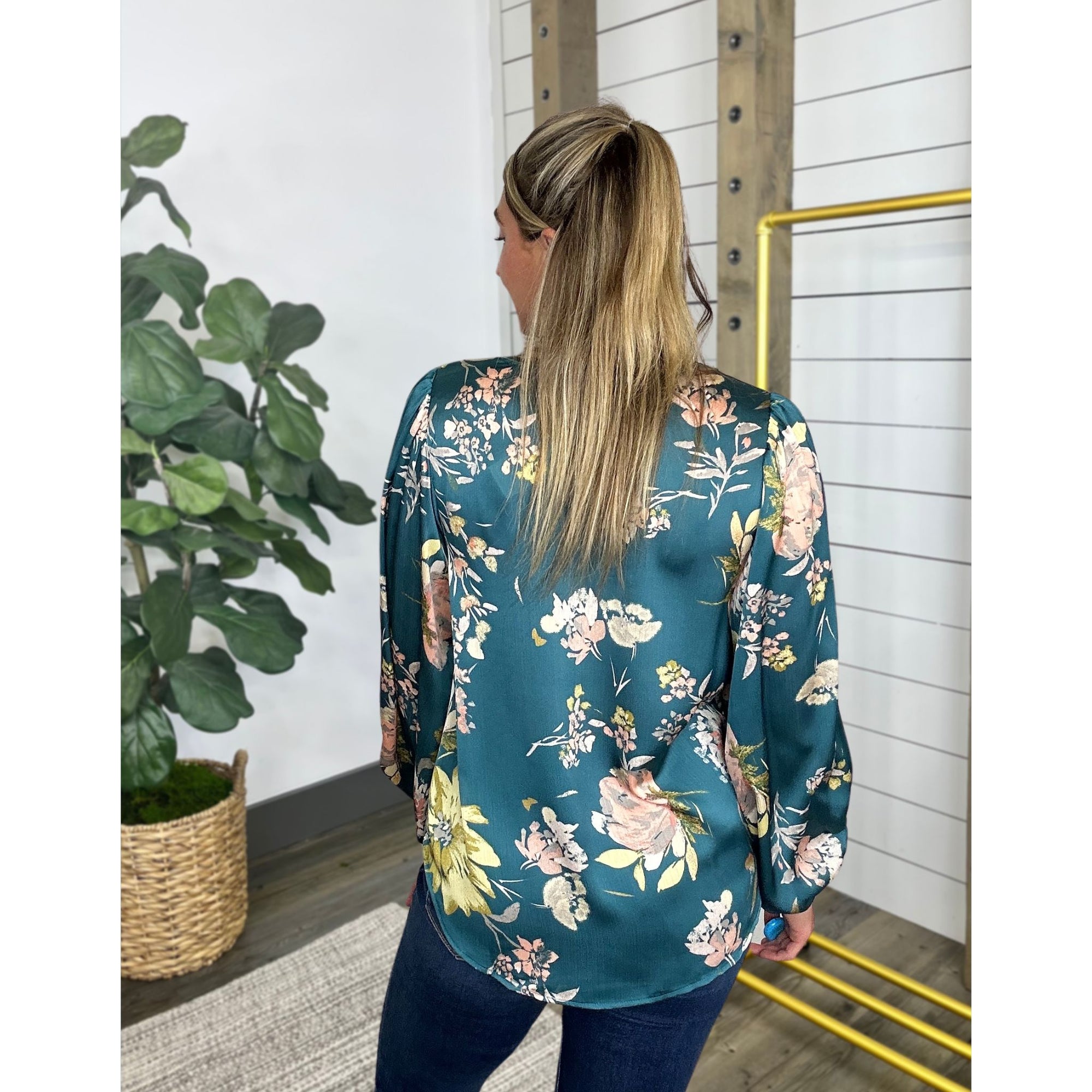 On A High Note Floral Blouse