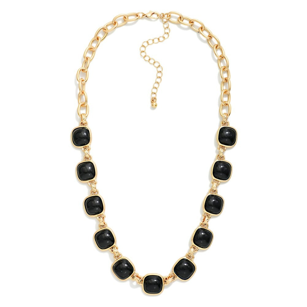 Square Station Necklace