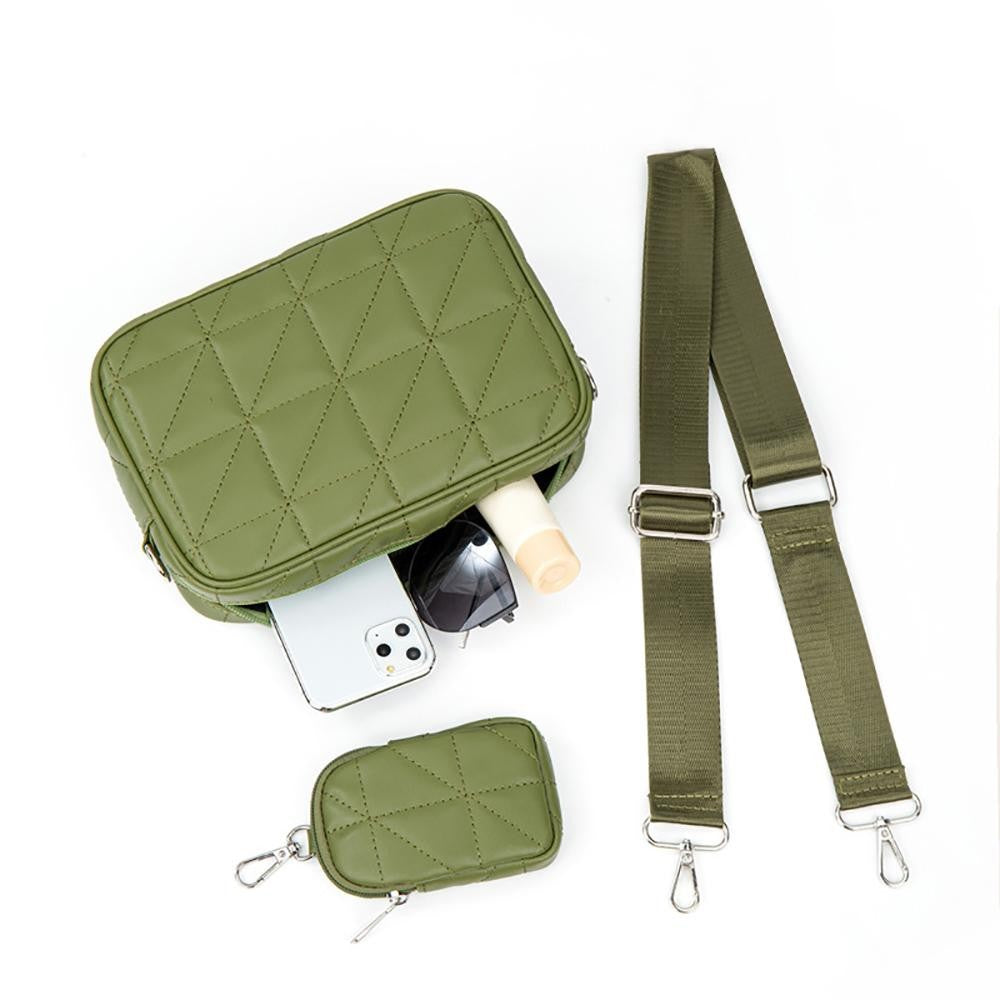 The Right Angles Quilted Crossbody Handbag