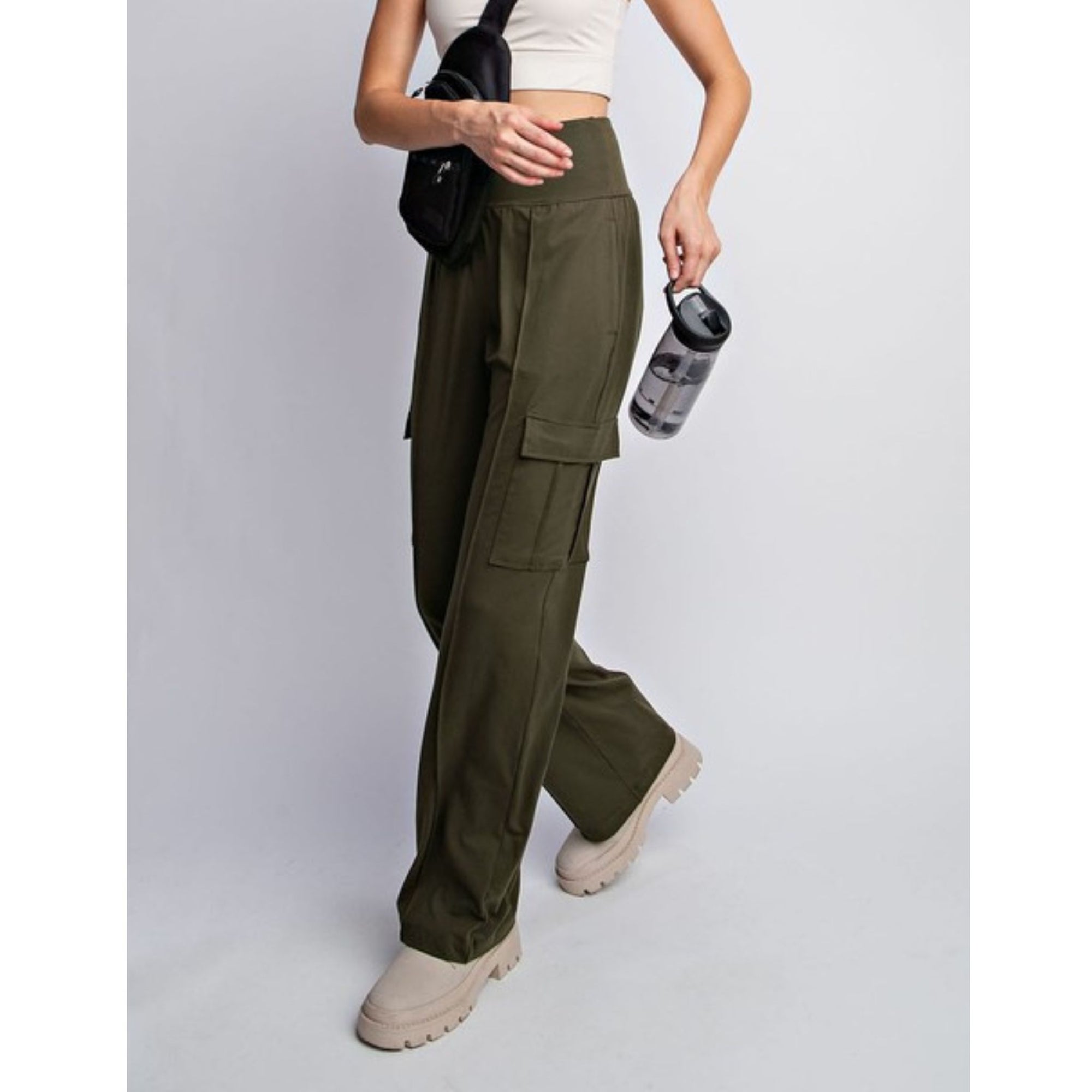 RAE MODE-Casual Fridays Wide Leg Cargo Pants