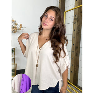 No Doubt About It Oversize Boxy Blouse