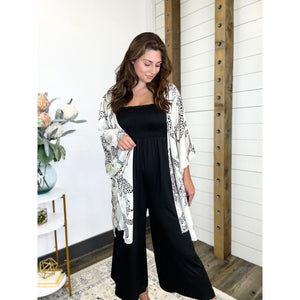 On The Hunt  Satin Kimono