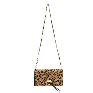 Jenna Leopard Print Crossbody and Shoulder Bag