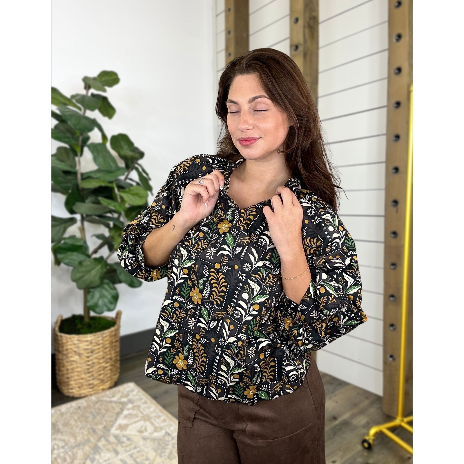 Maple & Midnight Top