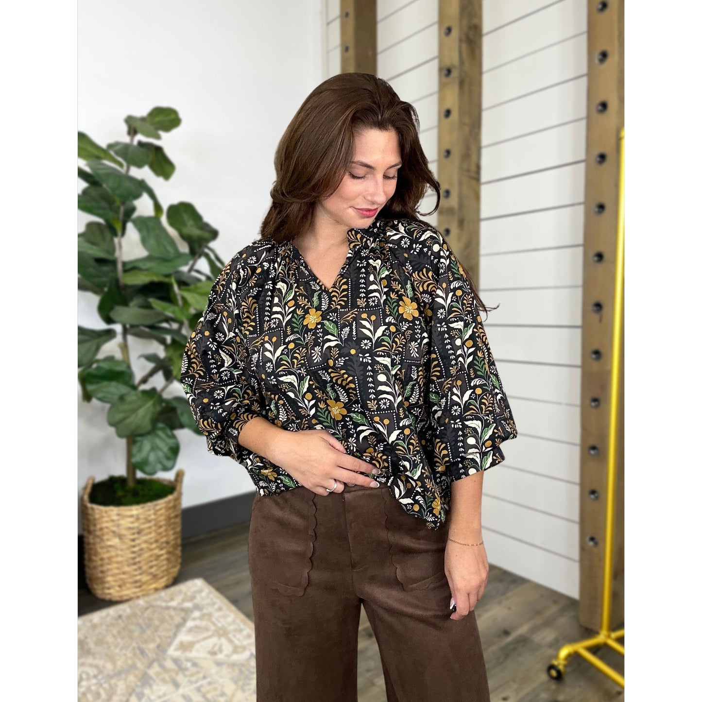 Maple & Midnight Top