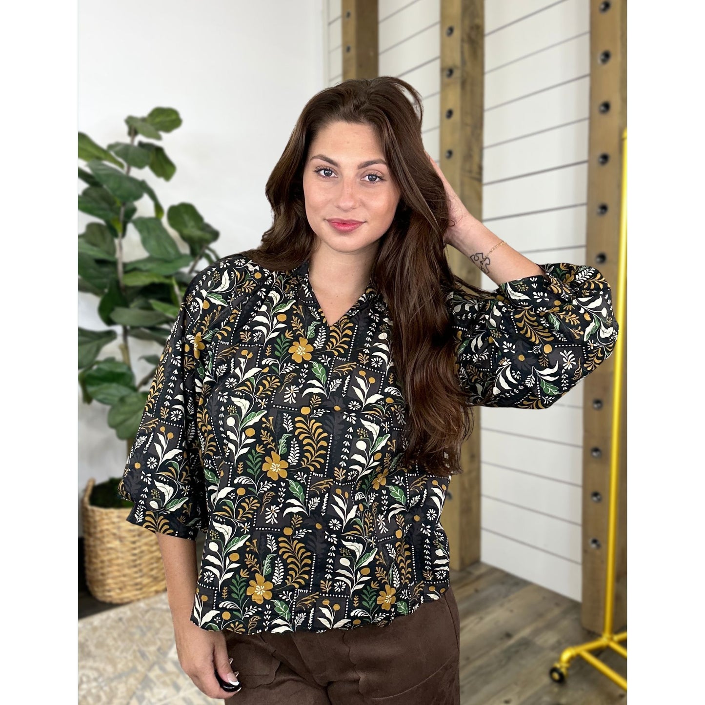 Maple & Midnight Top