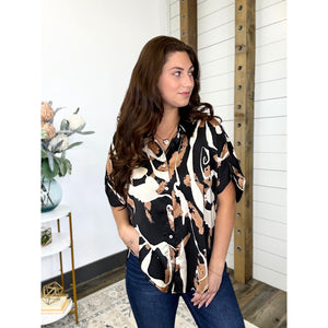 Meryl Swirl Print Top