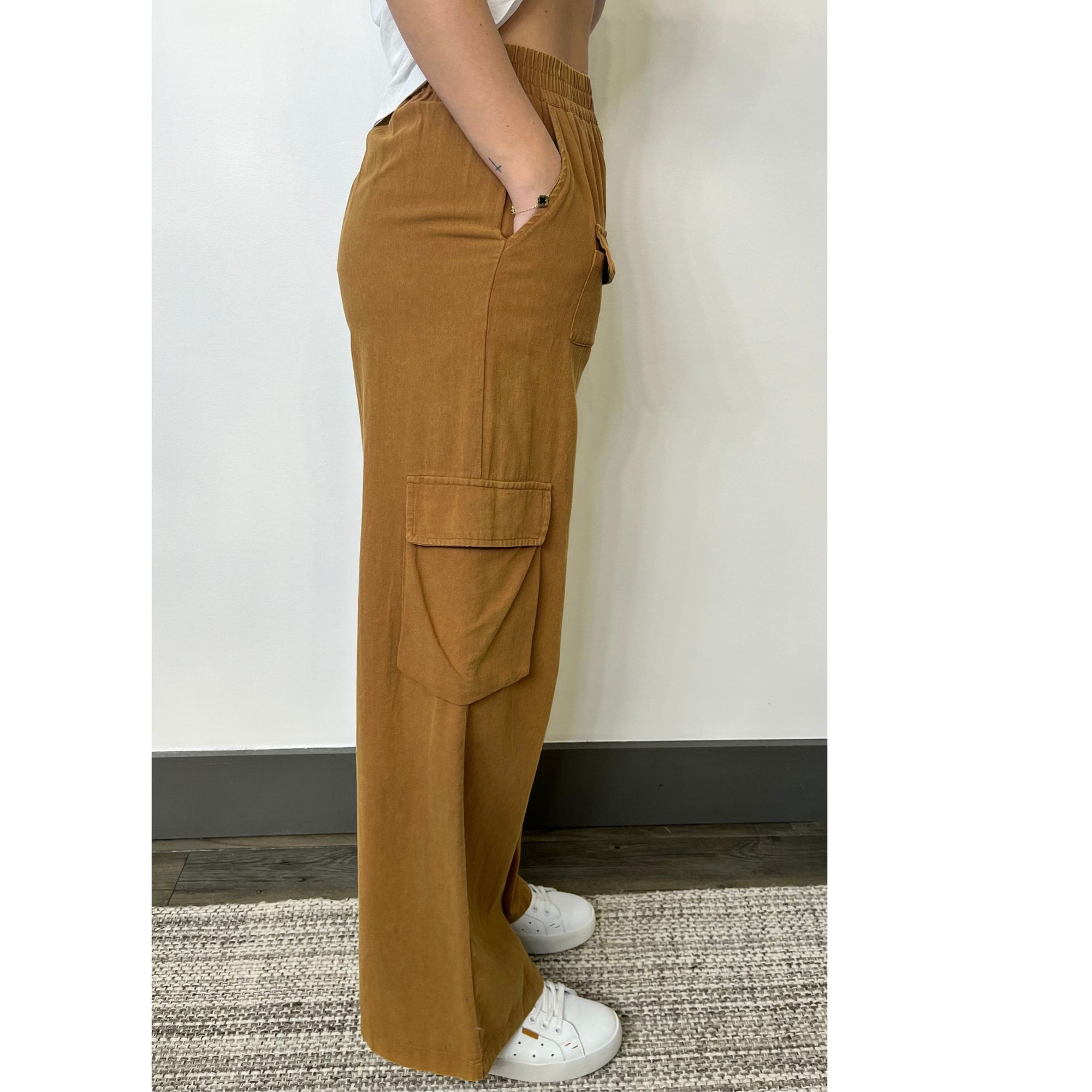 Keep It Cool Mineral Washed Cargo Pants