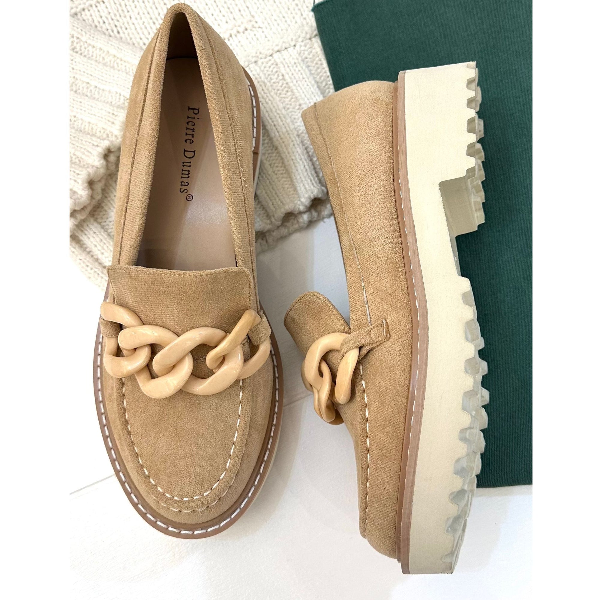 Callie Suede Buckle Penny  Loafer