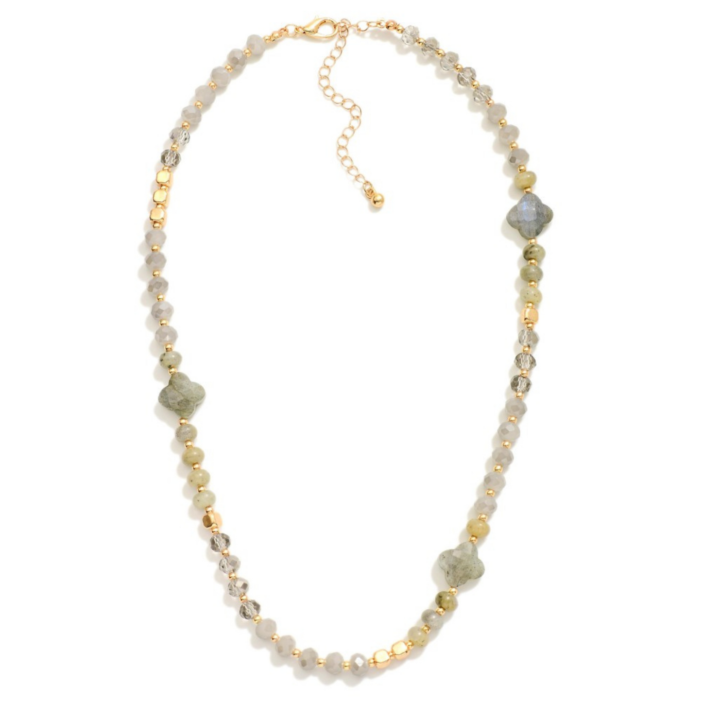 Celeste Clover Beaded Necklace