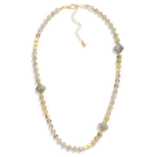 Celeste Clover Beaded Necklace