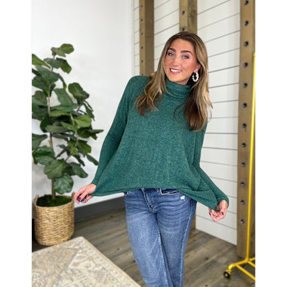 No Plans Needed Turtleneck Sweater