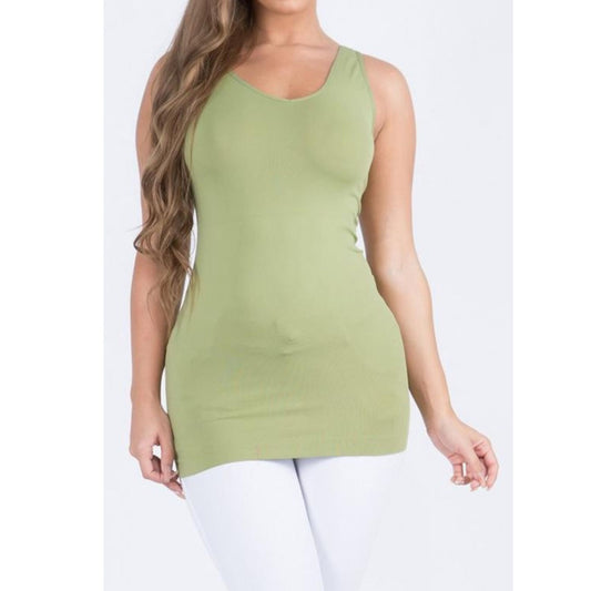 Scoop-neck finished with V-neck and fitted, Talkin' Tennessee Reversible Shapewear Tank