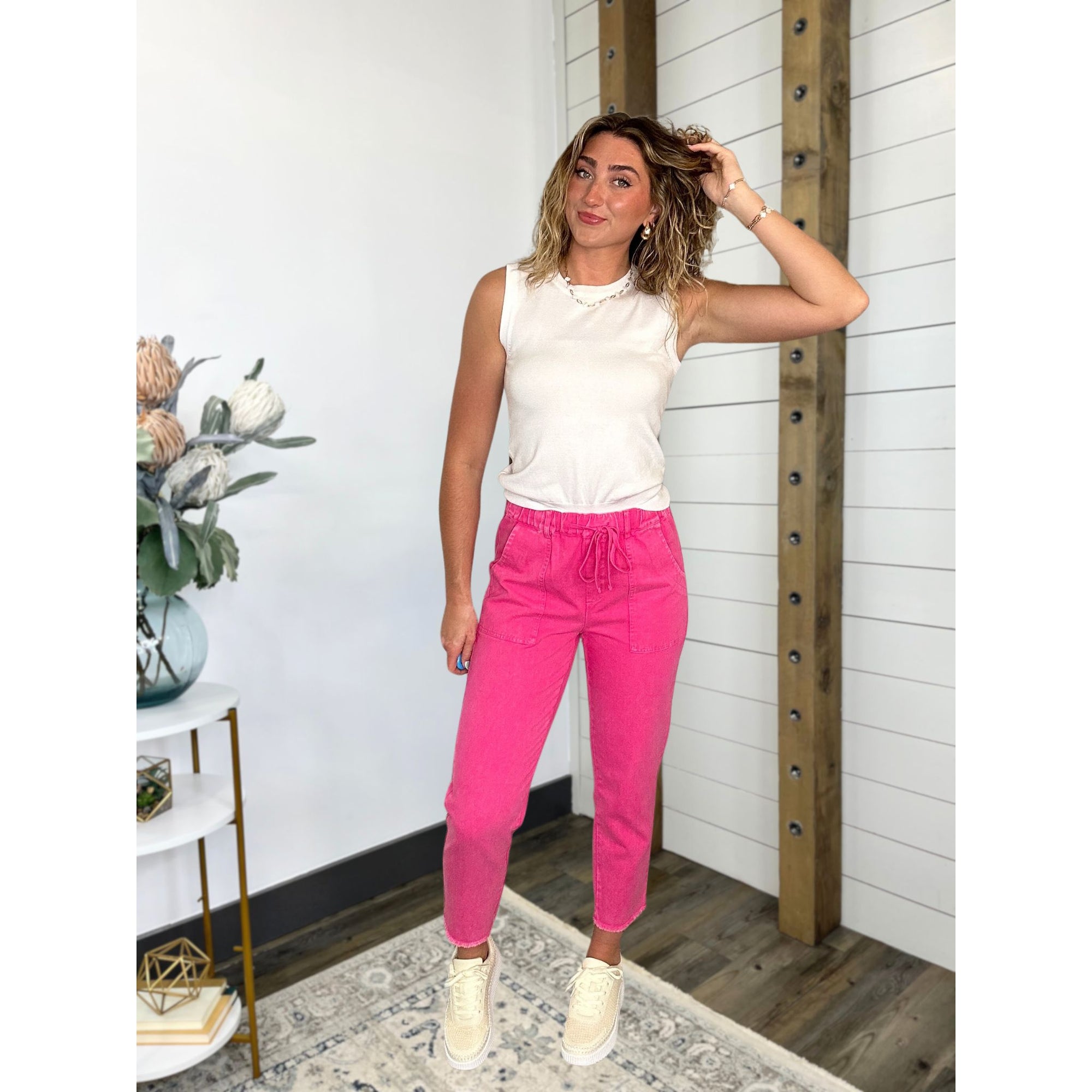 Think Pink Denim Pants