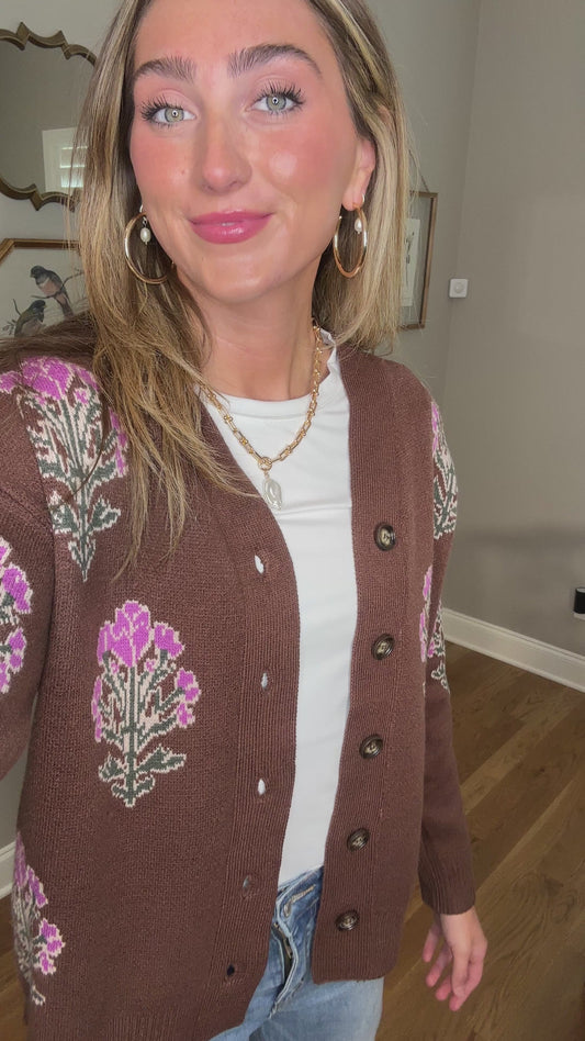 Bloom Button Up Cardigan