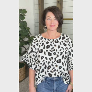 Stay Wild Leopard Print Top