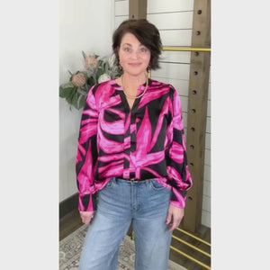 Vivid Muse Satin Blouse