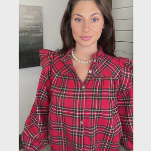 Have It All Plaid Top