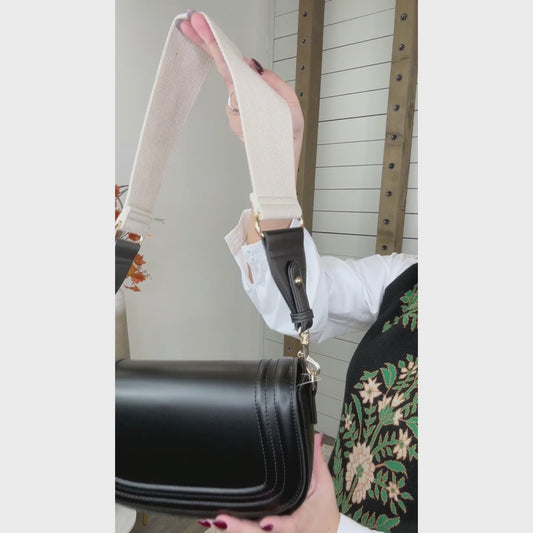 Vanilla Bean Crossbody Handbag