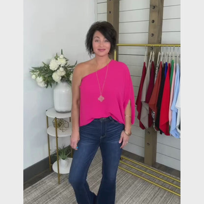 Sasha One Shoulder Top