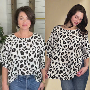 Stay Wild Leopard Print Top