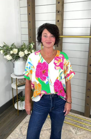 Floral Mirage Top