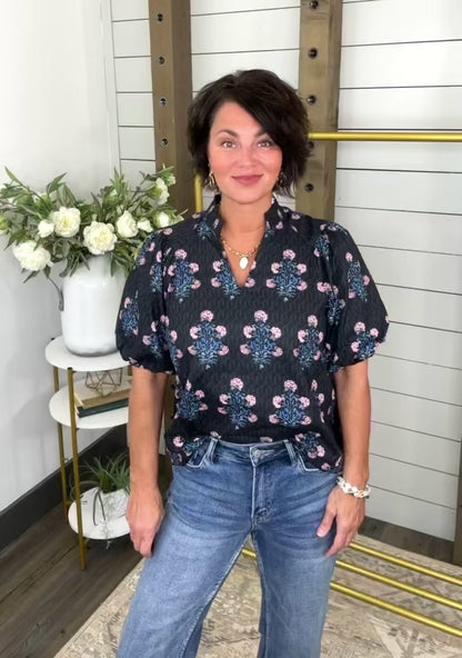 Noir Garden Top